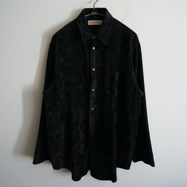 barbell object Velveteen Pullover Shirt BLACK – RASSEMBLE