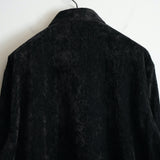 barbell object Velveteen Pullover Shirt BLACK