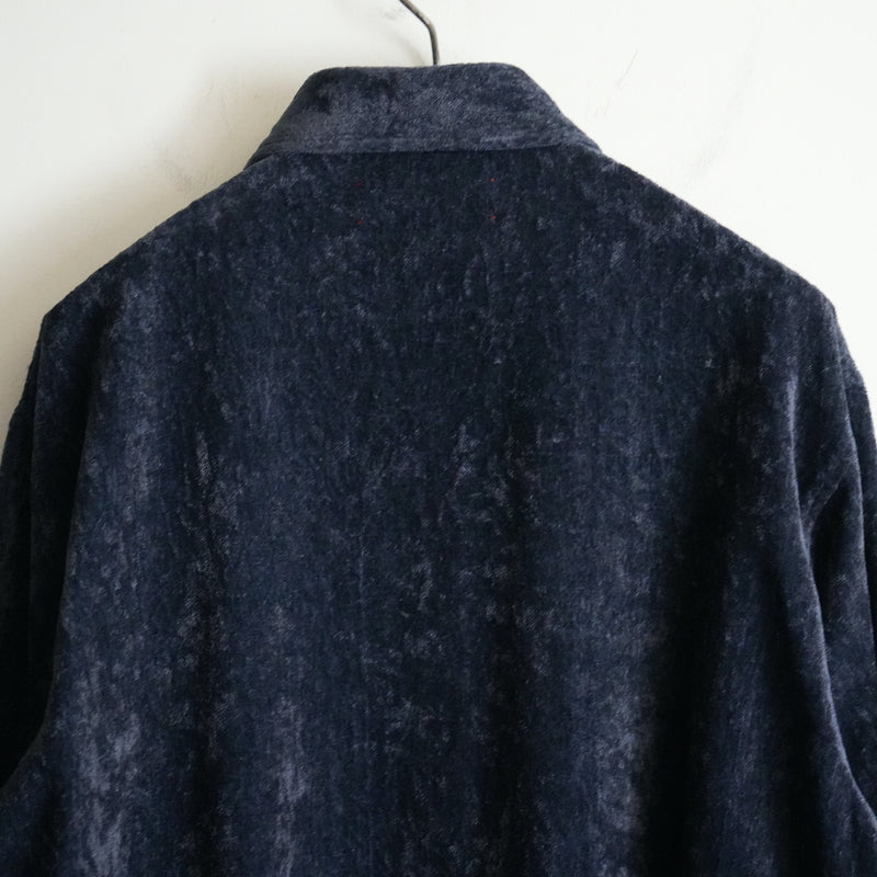 barbell object Velveteen Pullover Shirt NAVY – RASSEMBLE