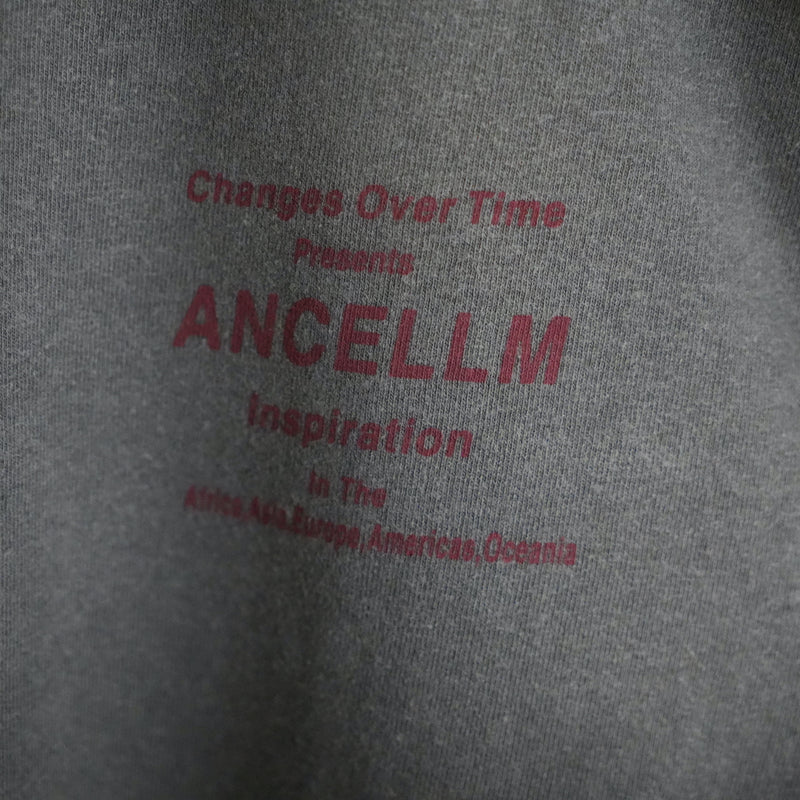 ANCELLM Logo Print Long Sleeve T-Shirt