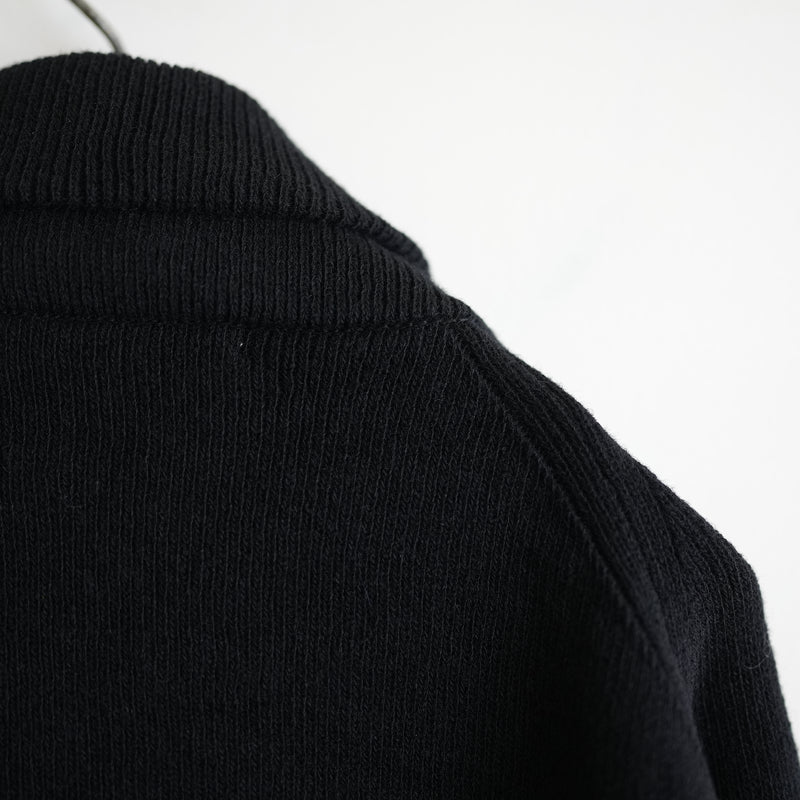 Slopeslow HARD TWISTED SHETLAND C-2 SWEATER BLK