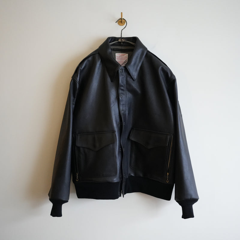 NICENESS OILED CALF LEATHER A2 JACKET "RUSSEL"