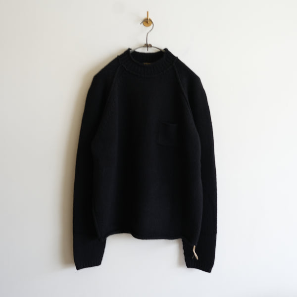 MAATEE&SONS CASHMERE POCKET CREW NECK SWEATER