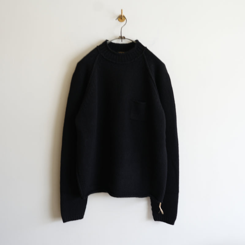 MAATEE&SONS CASHMERE POCKET CREW NECK SWEATER