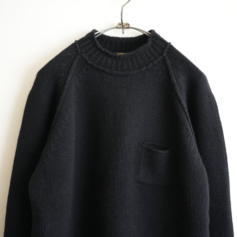 MAATEE&SONS CASHMERE POCKET CREW NECK SWEATER
