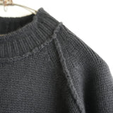 MAATEE&SONS CASHMERE POCKET CREW NECK SWEATER