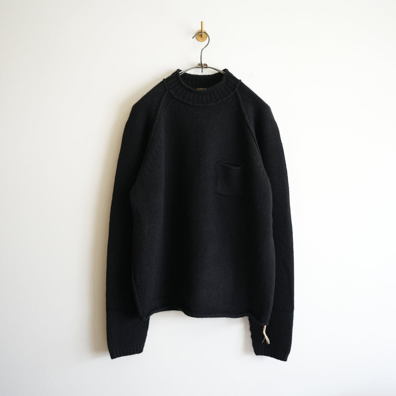 MAATEE&SONS CASHMERE POCKET CREW NECK SWEATER