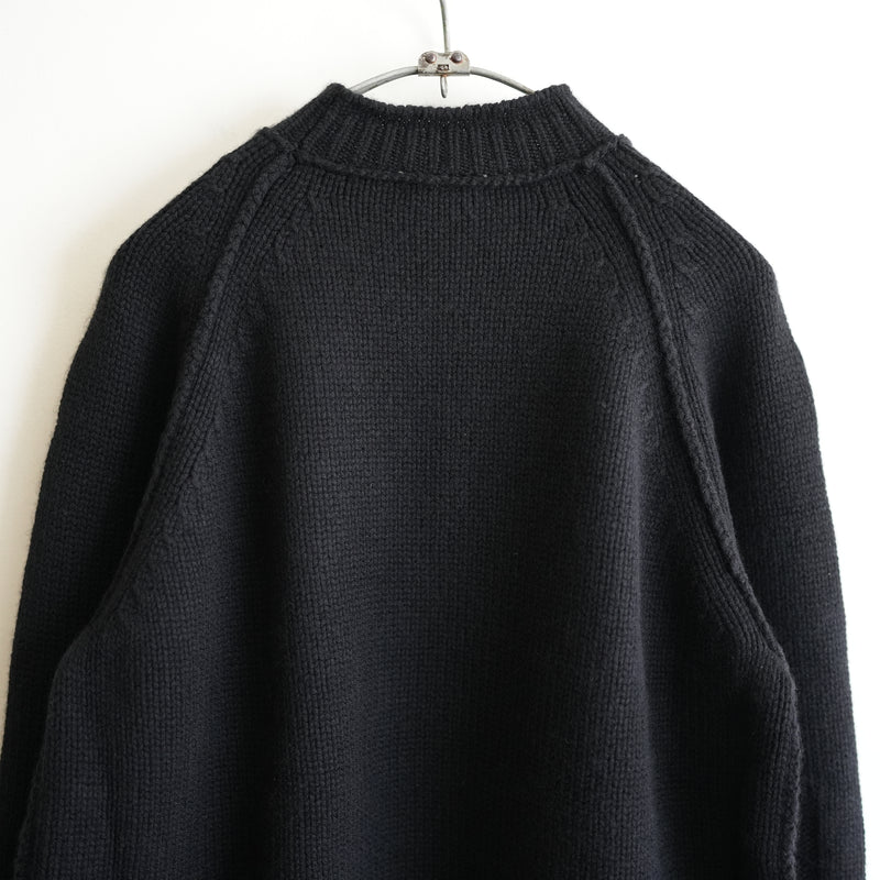 MAATEE&SONS CASHMERE POCKET CREW NECK SWEATER