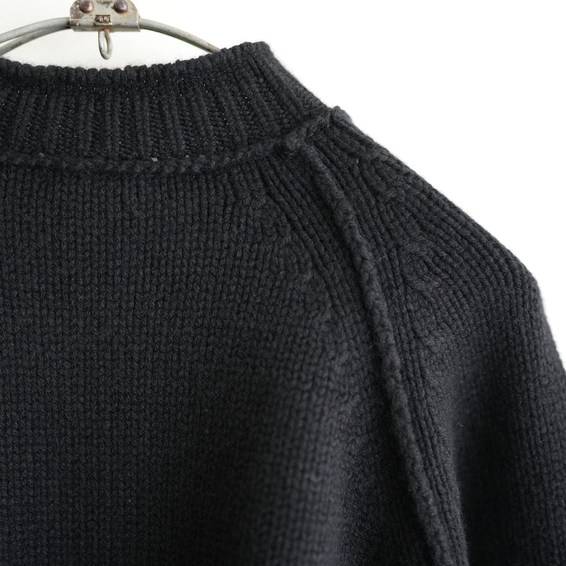 MAATEE&SONS CASHMERE POCKET CREW NECK SWEATER