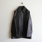 MAATEE&SONS SPANISH LAMB LEATHER HALF COAT