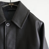 MAATEE&SONS SPANISH LAMB LEATHER HALF COAT