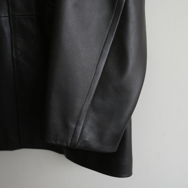 MAATEE&SONS SPANISH LAMB LEATHER HALF COAT