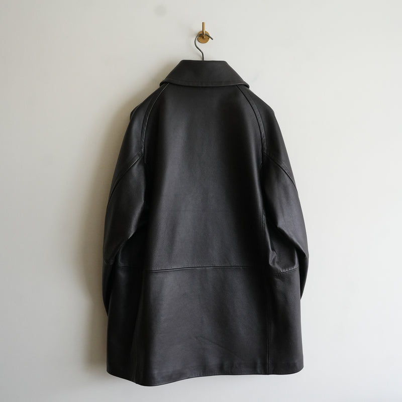 MAATEE&SONS SPANISH LAMB LEATHER HALF COAT