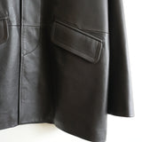 MAATEE&SONS SPANISH LAMB LEATHER HALF COAT