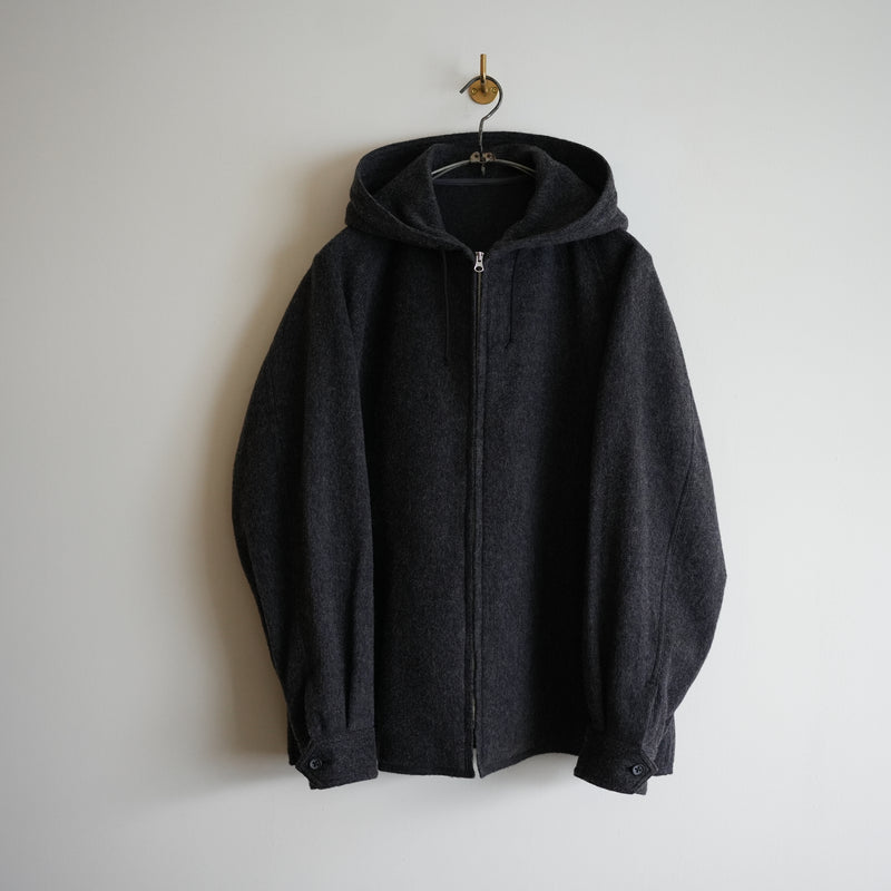 MAATEE&SONS BRUSHED HOODED BLOUSON