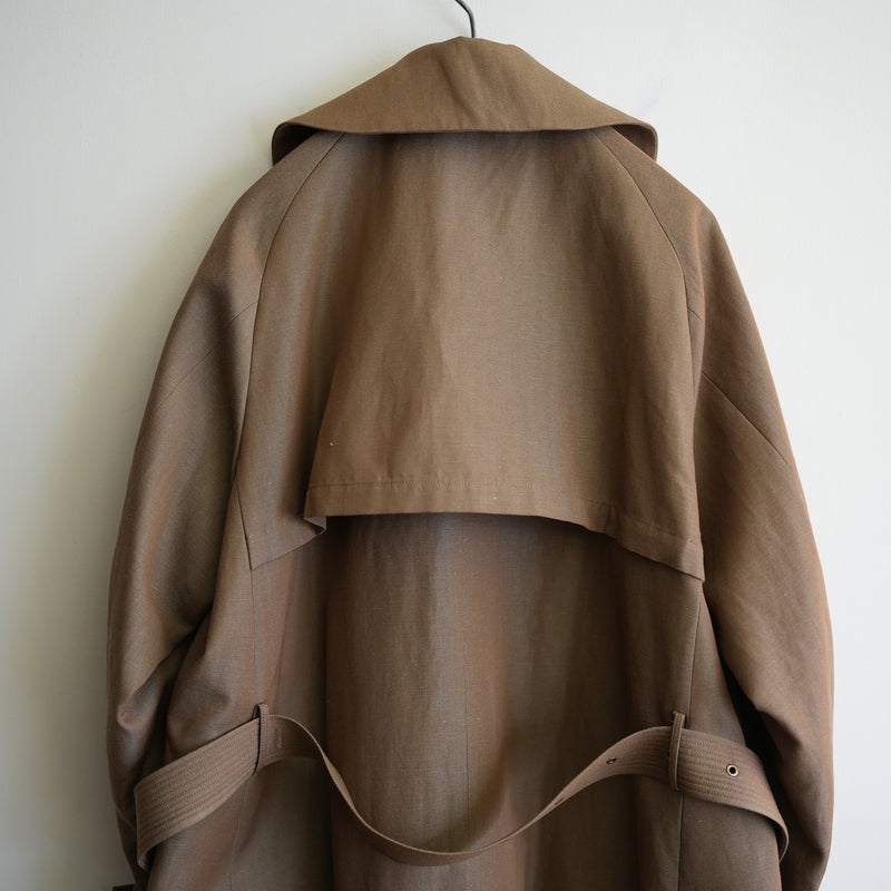 MAATEE&SONS W/L/C GABARDINE TRENCH COAT