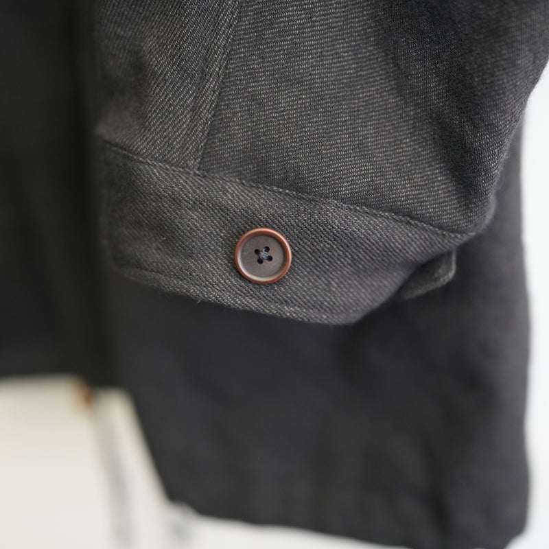 MAATEE&SONS CASHMERE LINEN FISH TAIL COAT