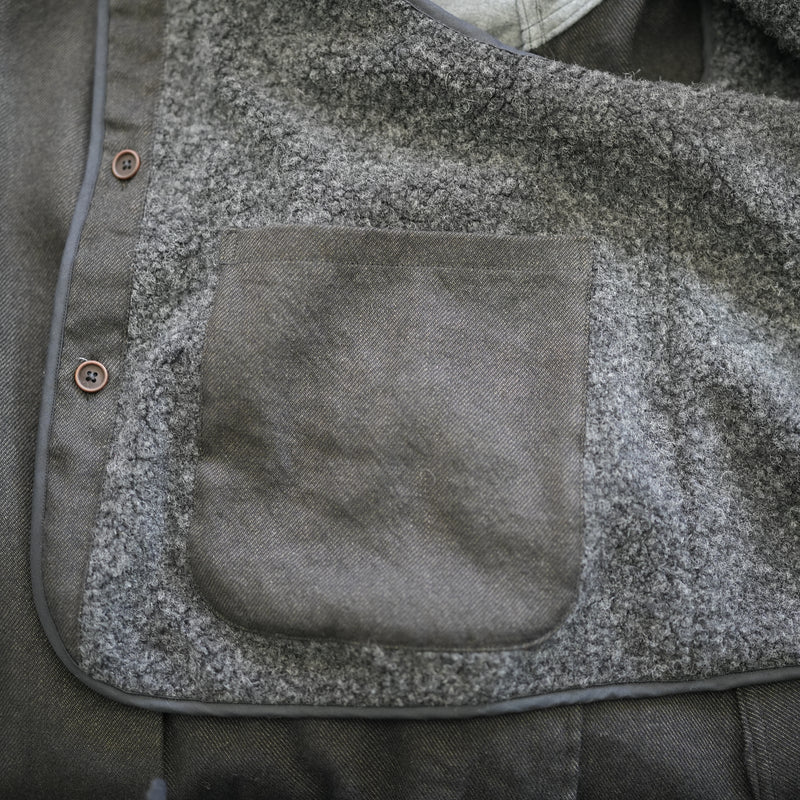 MAATEE&SONS CASHMERE LINEN FISH TAIL COAT