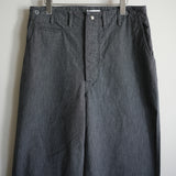 NICENESS TWISTED CHAMBRAY UTILITY PANTS "S.BLISS"