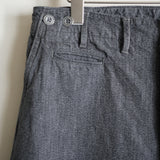 NICENESS TWISTED CHAMBRAY UTILITY PANTS "S.BLISS"