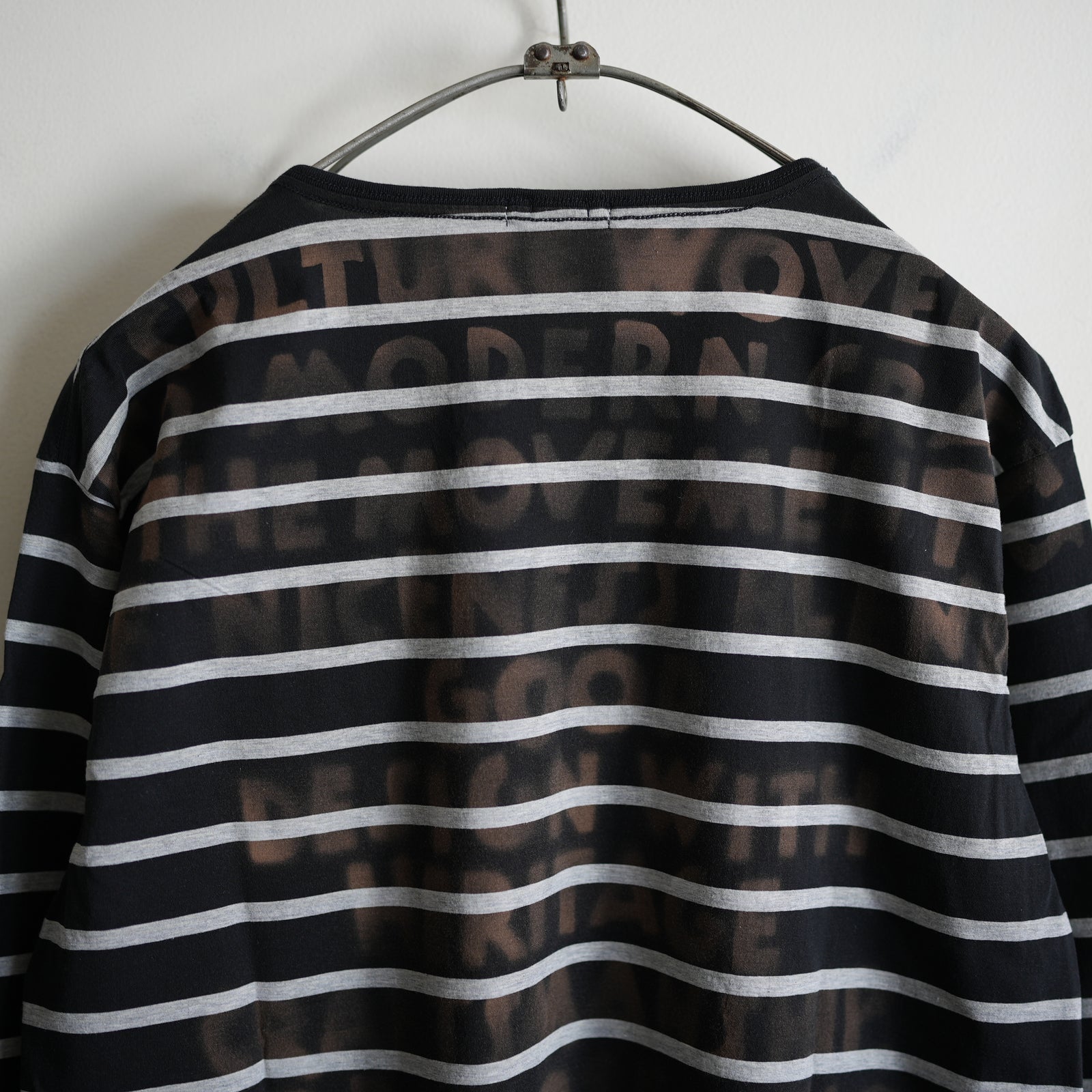 NICENESS HYDE ハンドステンシルブリーチ TEE シャツ NICENESS HAND STENCIL BLEACH BASQUE TEE LS 