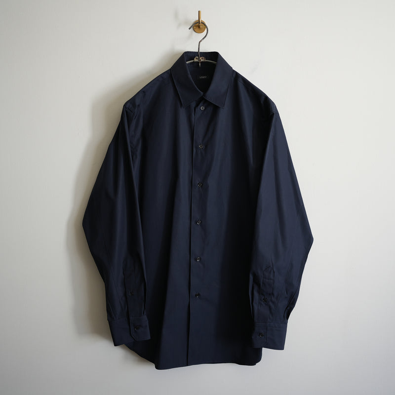 LOEFF ALUMO BROAD REGULAR COLLAR SHIRT NAVY – RASSEMBLE