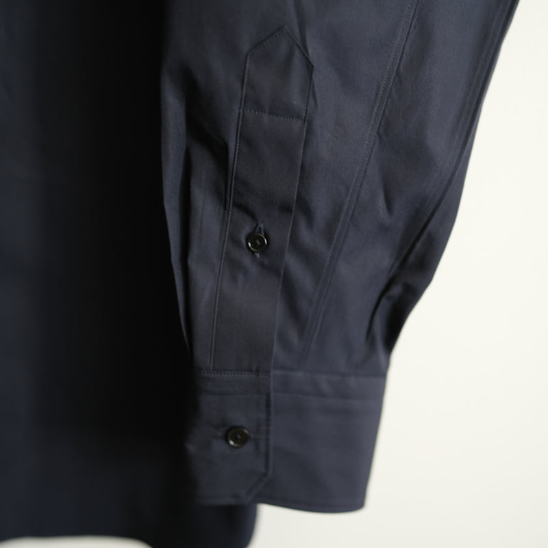LOEFF ALUMO BROAD REGULAR COLLAR SHIRT NAVY – RASSEMBLE
