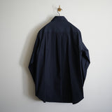 LOEFF ALUMO BROAD REGULAR COLLAR SHIRT NAVY