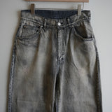 ANCELLM #01 MID TAPERED 5P DENIM PANTS BLK