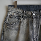 ANCELLM #01 MID TAPERED 5P DENIM PANTS BLK