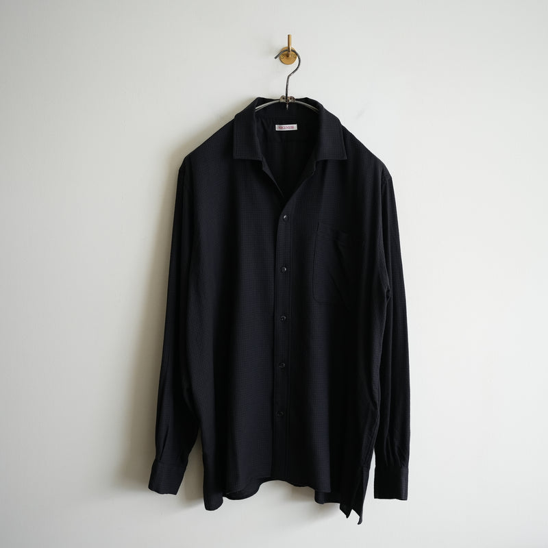 NICENESS S140 OPEN COLLAR DRESS SHIRT 