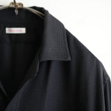 NICENESS S140 OPEN COLLAR DRESS SHIRT "S.COIL" BLK