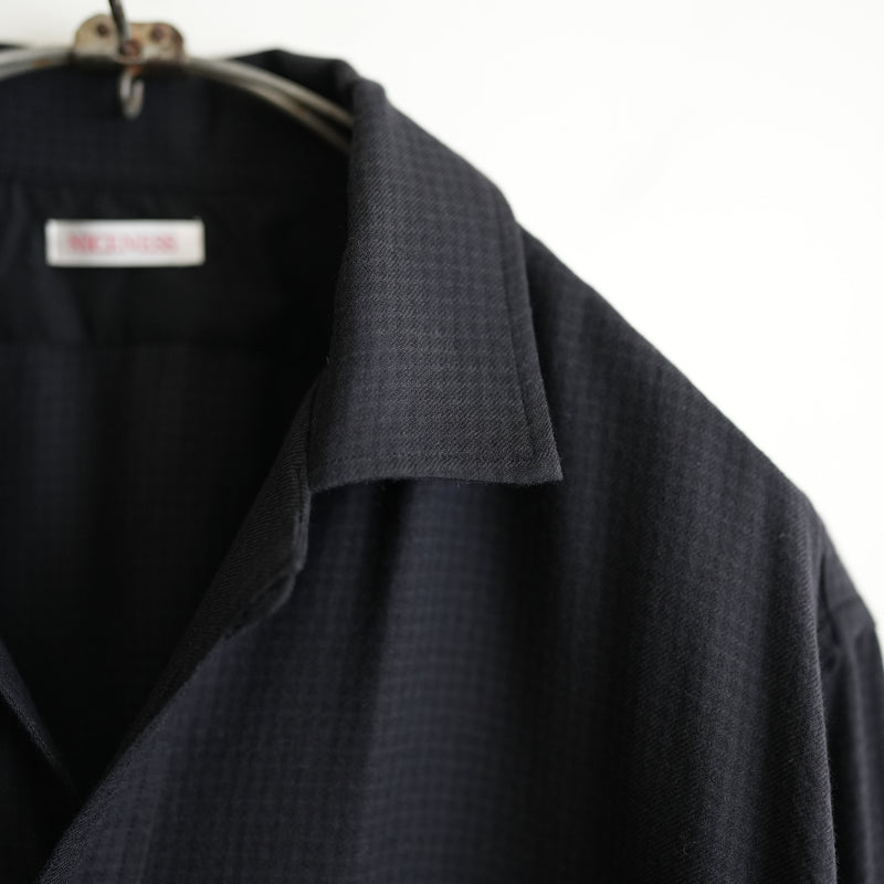 NICENESS S140 OPEN COLLAR DRESS SHIRT 