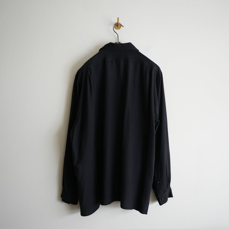 NICENESS S140 OPEN COLLAR DRESS SHIRT 