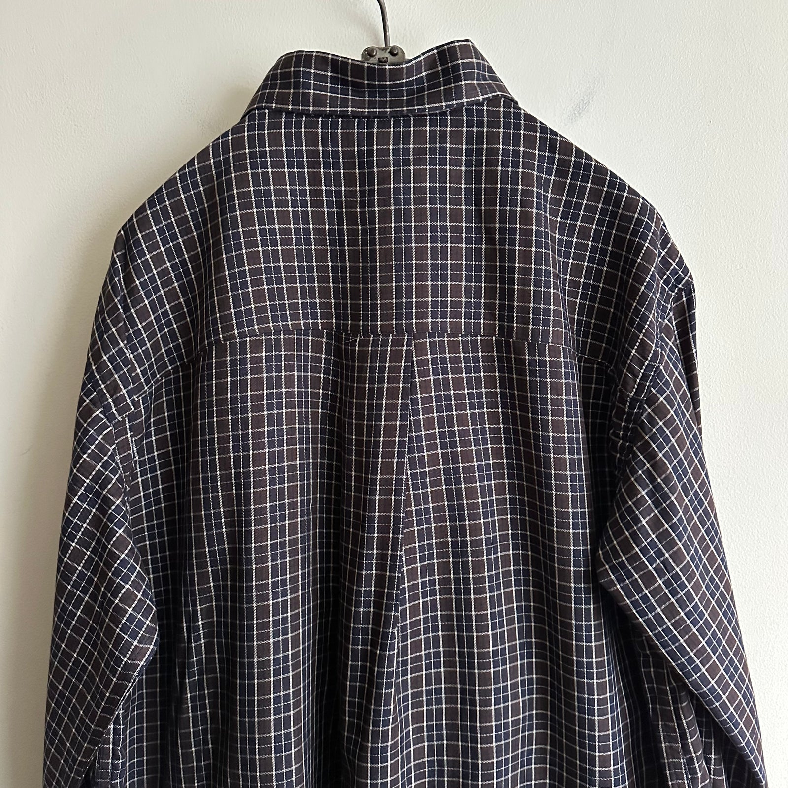 ANCELLM NEL CHECK OVER WORK SHIRT NAVY – RASSEMBLE