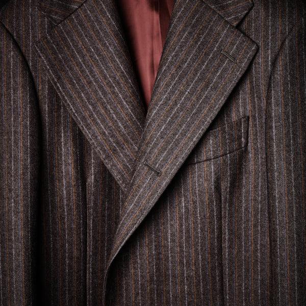 MAATEE&SONS Stripe Gentleman Flannel Single Tailored
