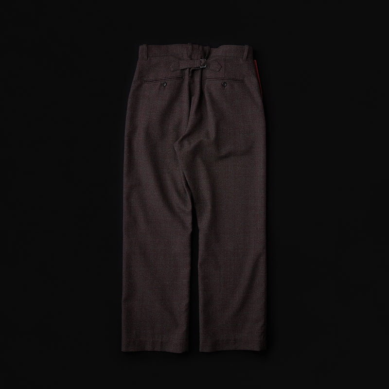NICENESS Mix Plaid Officer Trousers "K.WALLER"