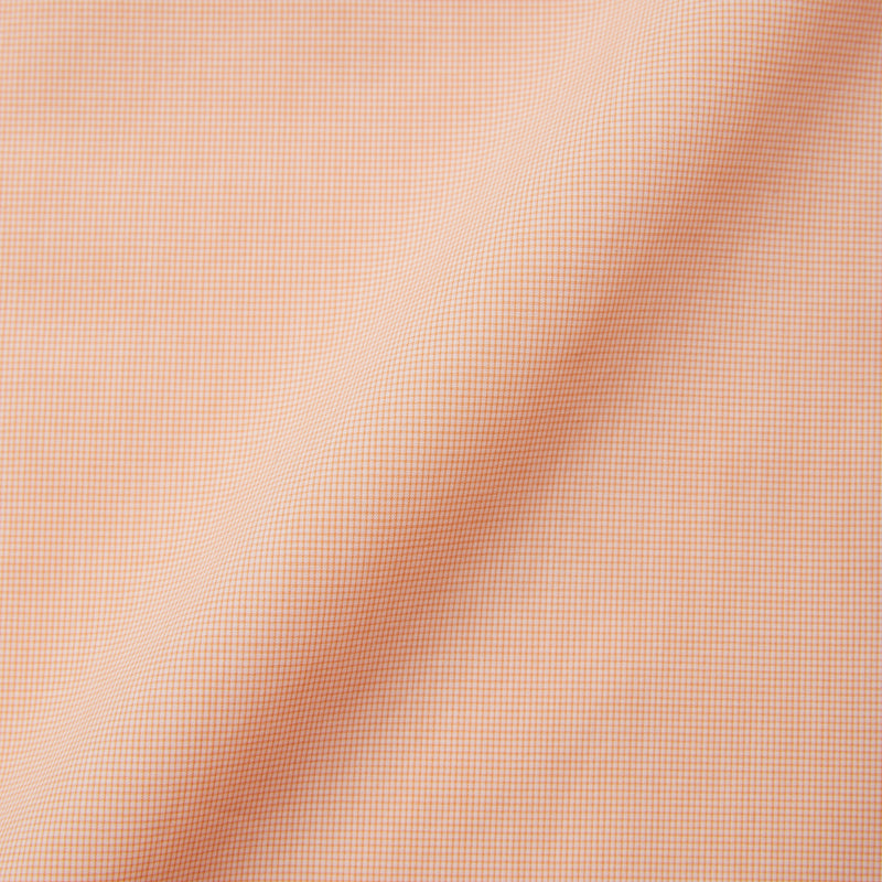 ULTERIOR Micro Graph Check Poplin Shirt ORANGE