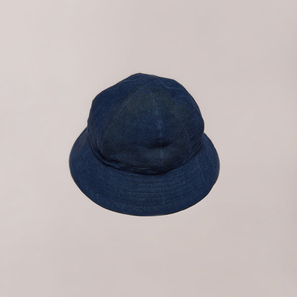 NICENESS Indigo Linen Linen N-37 Hat ””PYNCHON"