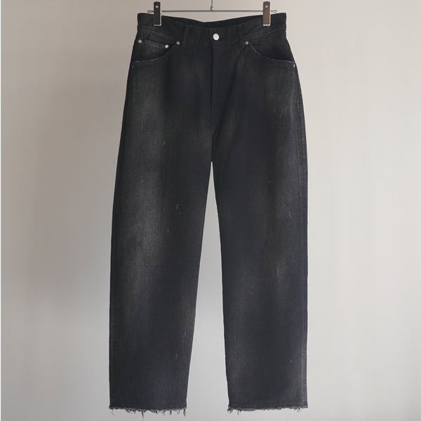 ANCELLM AGING TAPERED 5P DENIM PANTS