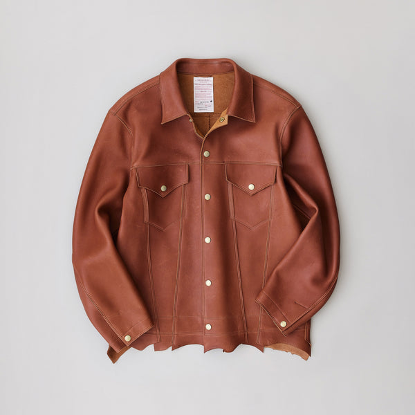 NICENESS DEER LEATHER TRACKER JACKET "AUTHUR"