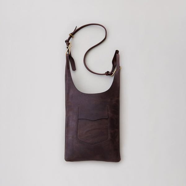 NICENESS OILED HORSE LEATHER SHOULDER BAG ”LOWE H.H”