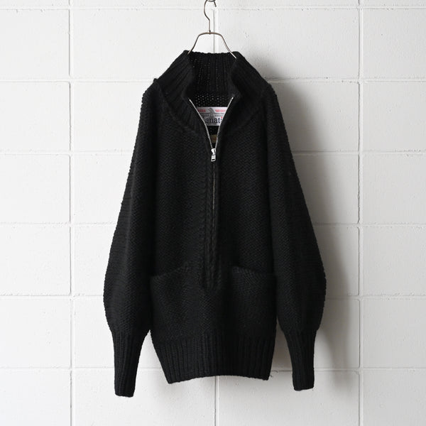 barbell object × kanata half zip hand cowichan sweater