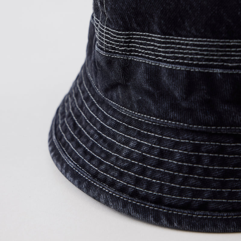 NICENESS AGED EFFECT DENIM HAT "B.MATLOCK"