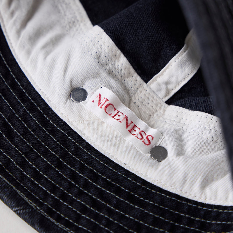 NICENESS AGED EFFECT DENIM HAT "B.MATLOCK"