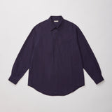 ULTERIOR RAYON LINEN CHECK SHIRT BLUE