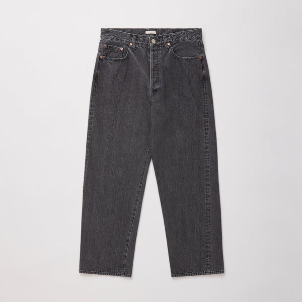 ULTERIOR WASHED SELVEDGE BLACK DENIM 5P PANTS