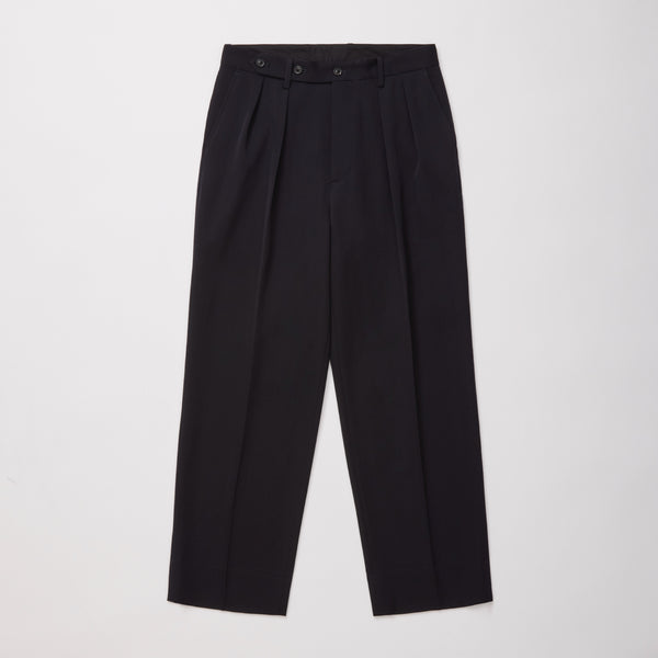 ULTERIOR WASHED VINTAGE TWILL TUCKED PANTS