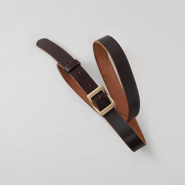 NICENESS BROWN CORE OILED COW LEATHER BELT "CASE" BROWN