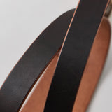 NICENESS BROWN CORE OILED COW LEATHER BELT "CASE" BLACK